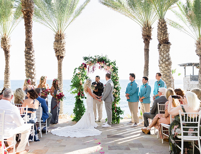 Pink and Green Wedding, Wedding in Los Cabos