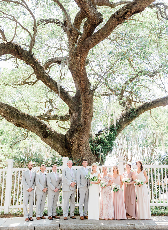 Rose Colored Wedding, Southern wedding in Charleston