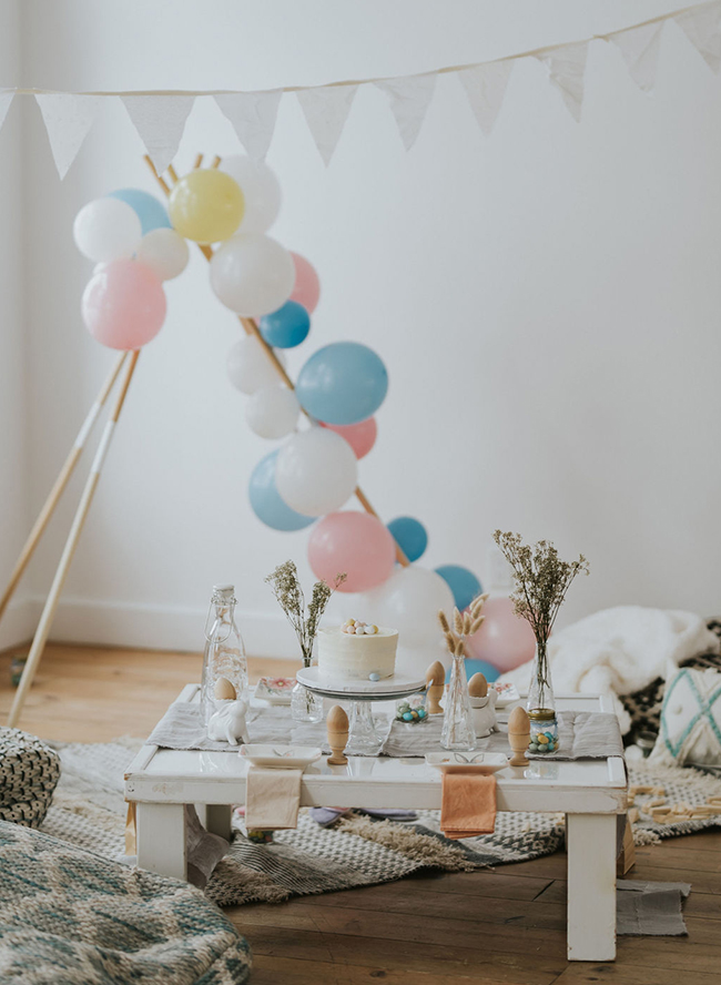 Eco-Friendly Easter Party, Neutral Easter Decor