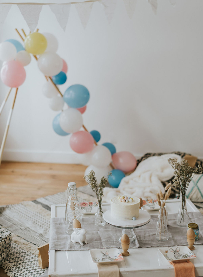 Eco-Friendly Easter Party, Neutral Easter Decor