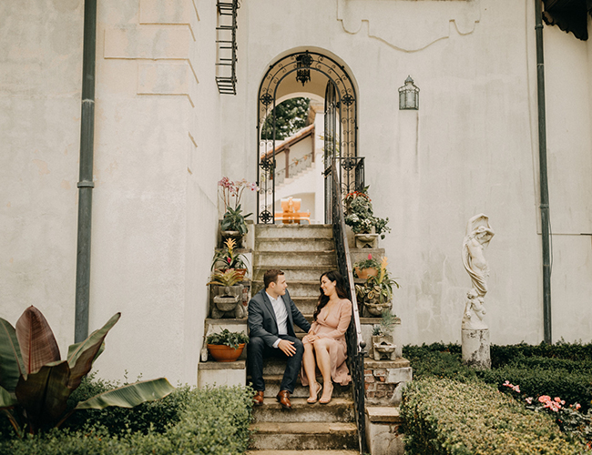 Romantic Engagement Photos, Vanderbilt Museum