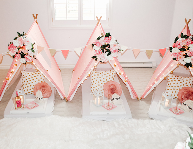 Pink Teepee Birthday Party