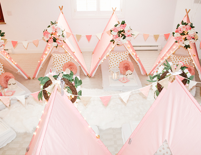 Pink Teepee Birthday Party