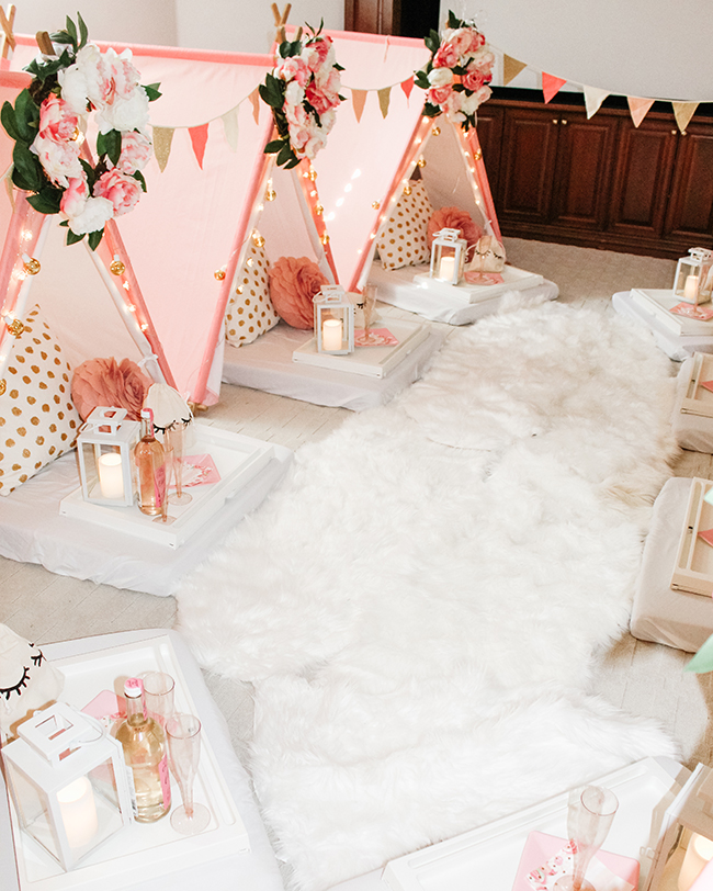 Pink Teepee Birthday Party