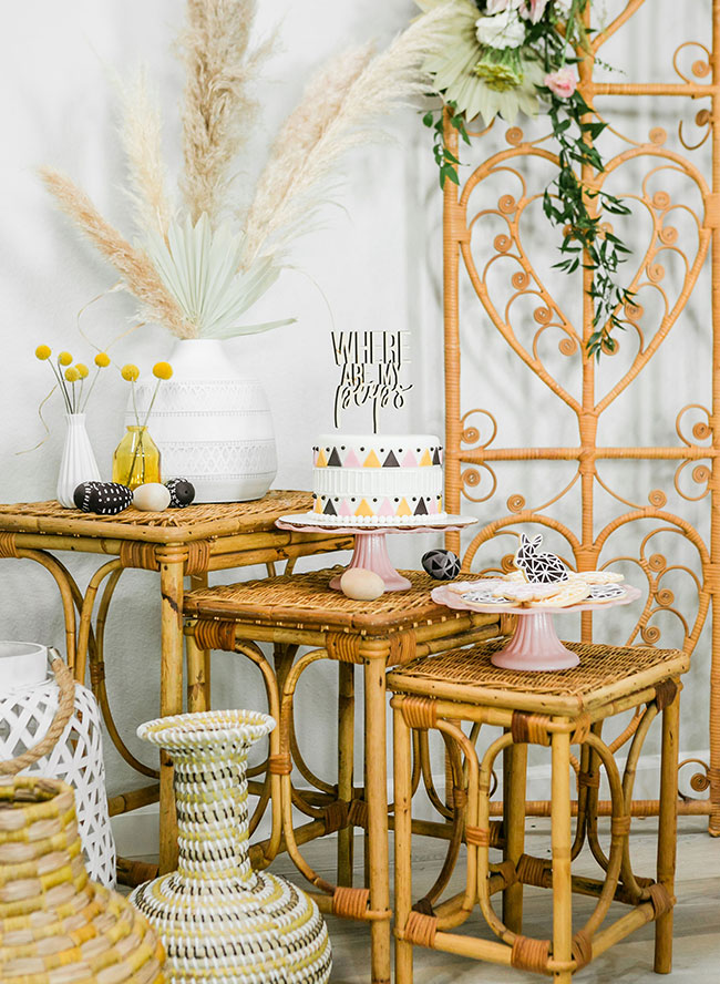 Trendy Easter Brunch, Modern Easter Decor