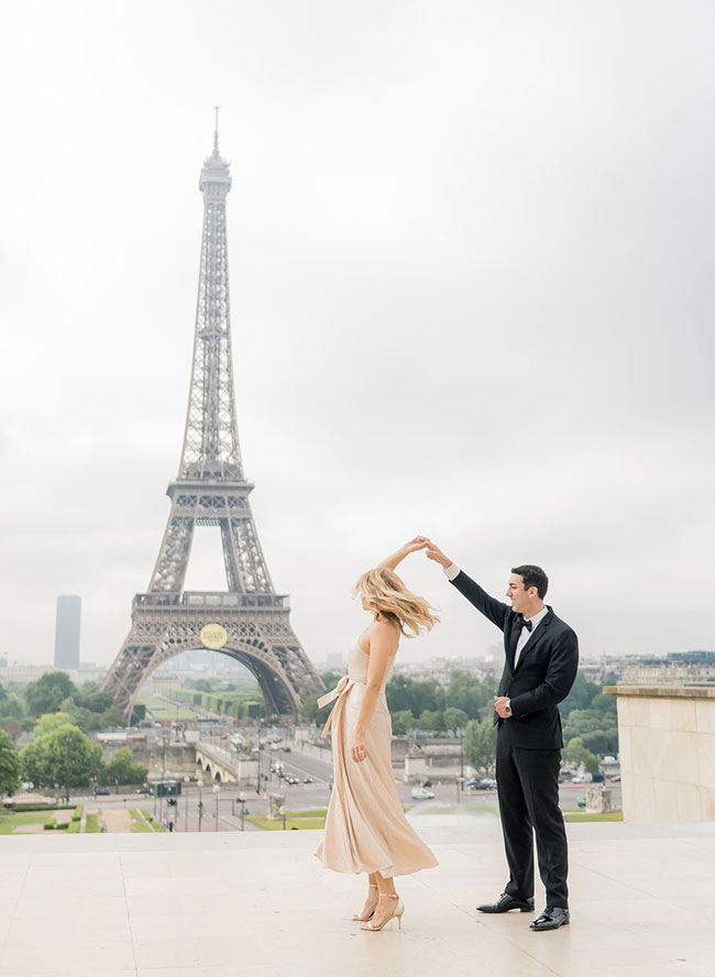 Glam Honeymoon Photoshoot in Paris - Inspired by This