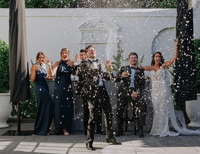 White and Green Wedding, Wedding in Melbourne