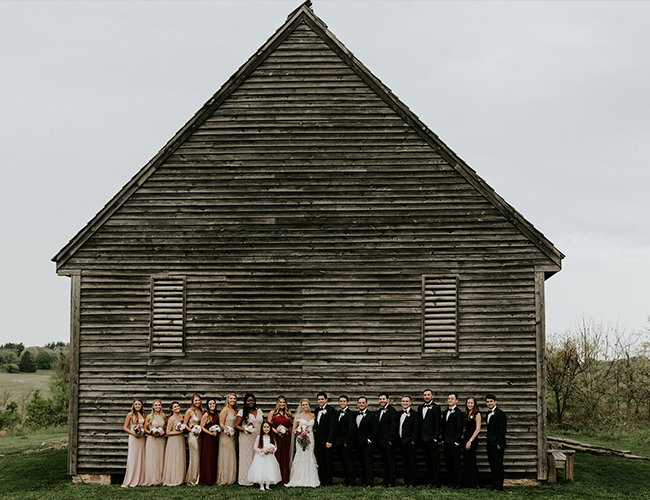 Blush and Burgundy Wedding