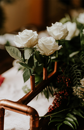 Blush and Burgundy Wedding