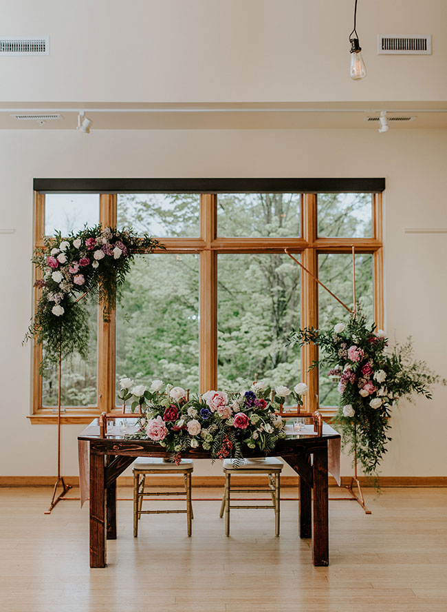 Blush and Burgundy Wedding