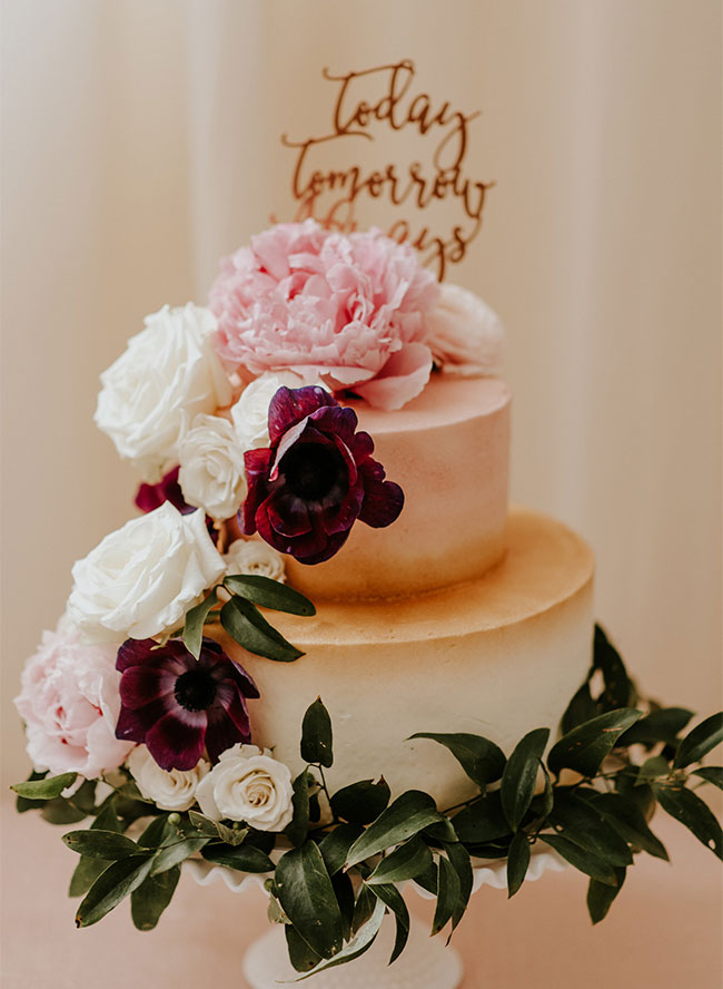 Blush and Burgundy Wedding