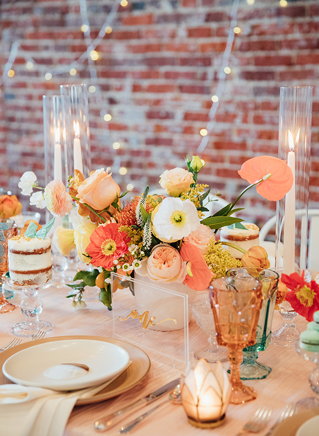 Turquoise and Peach Wedding- Inspired by This