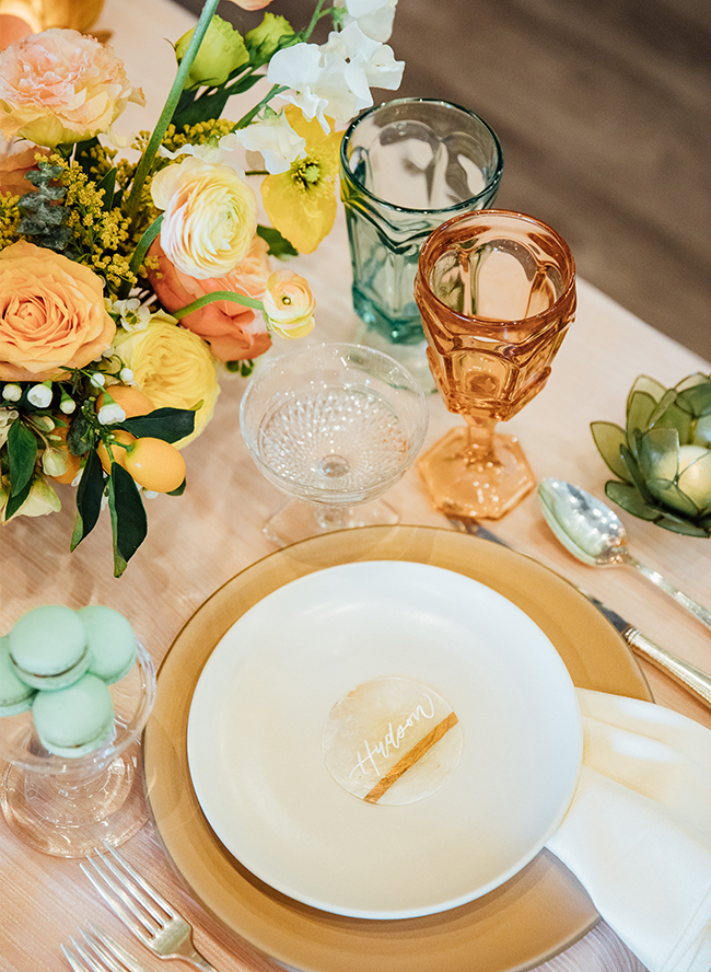 Turquoise and Peach Wedding- Inspired by This