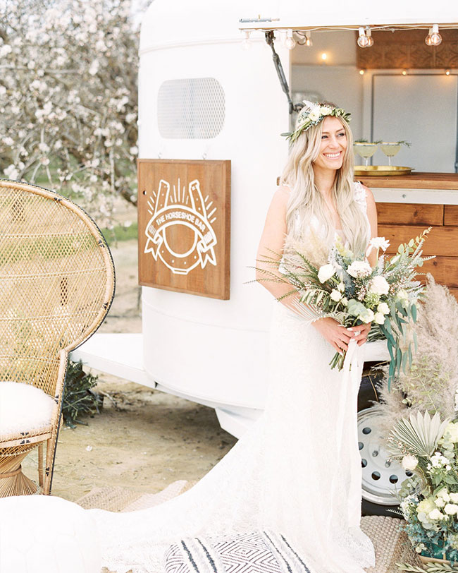 Bridal Inspiration in an Almond Orchard