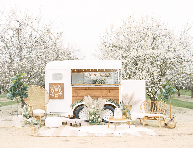 Bridal Inspiration in an Almond Orchard