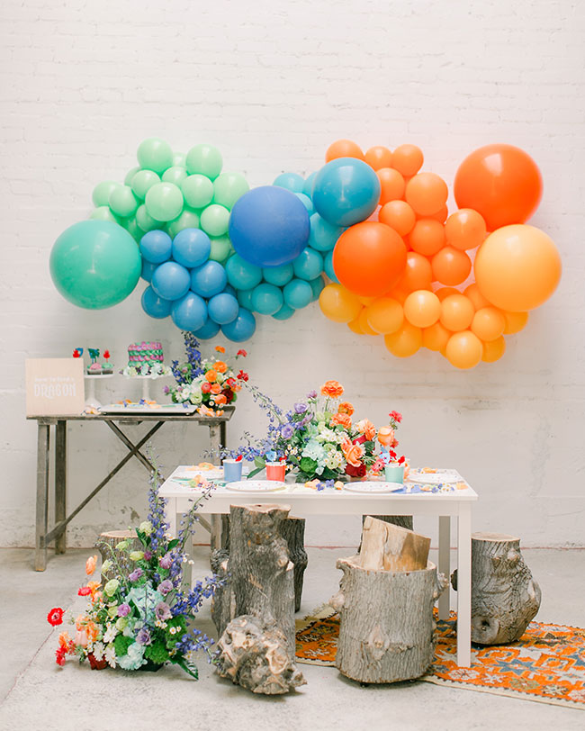 Colorful Kids' Dragon Party, Game of Thrones Party