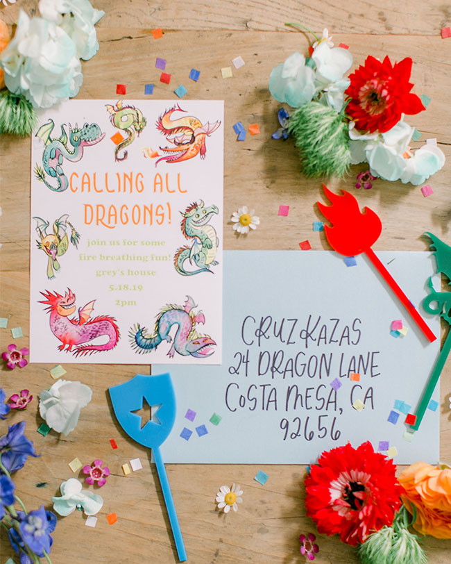 Colorful Kids' Dragon Party, Game of Thrones Party