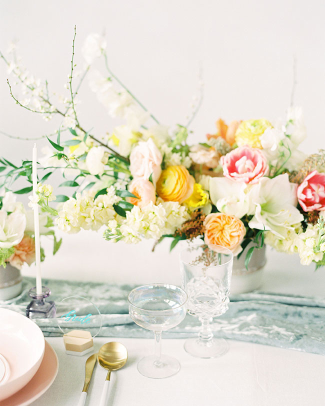 Modern Pastel Wedding Inspiration, Pastel Wedding Colors