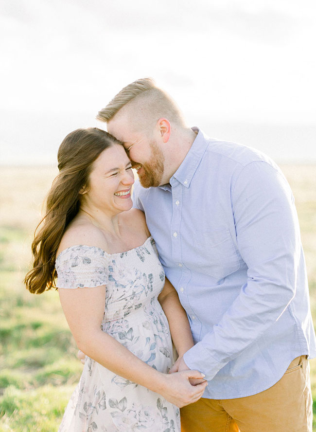 Scenic Spring Engagement Photos, outdoor engagement photos 