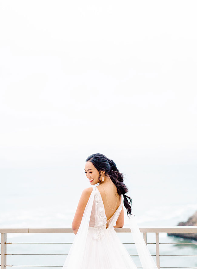 Living Coral Wedding Inspiration , Seaside Wedding in San Francisco