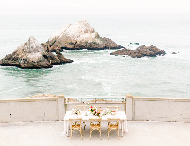 Living Coral Wedding Inspiration , Seaside Wedding in San Francisco