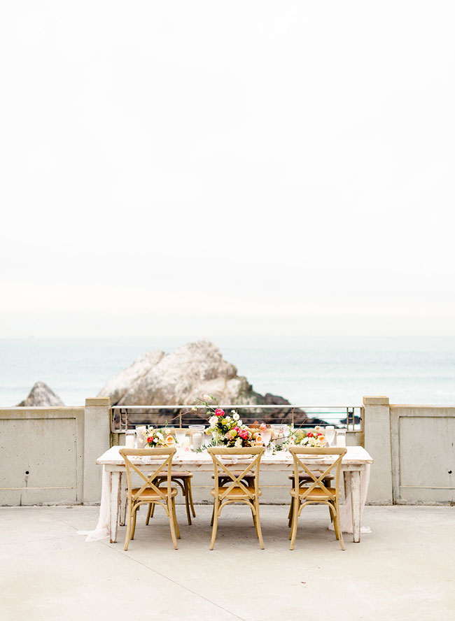 Living Coral Wedding Inspiration , Seaside Wedding in San Francisco