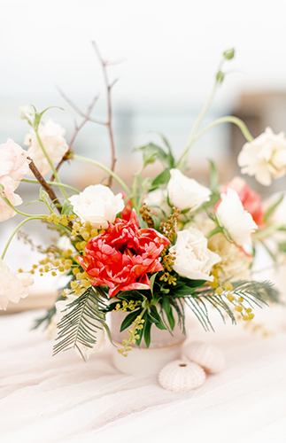 Living Coral Wedding Inspiration , Seaside Wedding in San Francisco