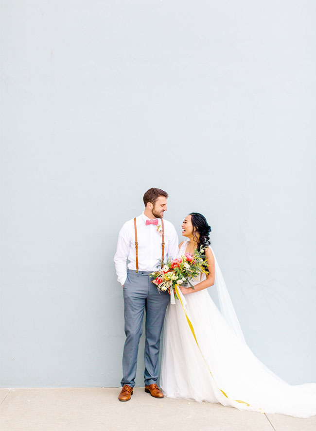 Living Coral Wedding Inspiration , Seaside Wedding in San Francisco