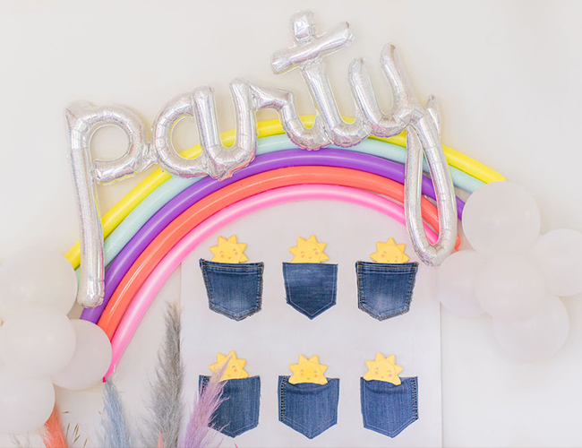 Pockets Full of Sunshine Birthday Party, Colorful Party Themes, Rainbow Birthday Party