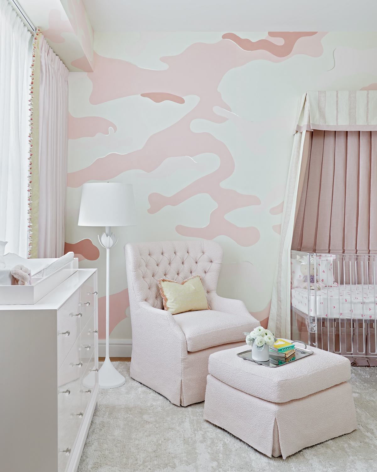 Rose Colored Camouflage Nursery - Inspired by This