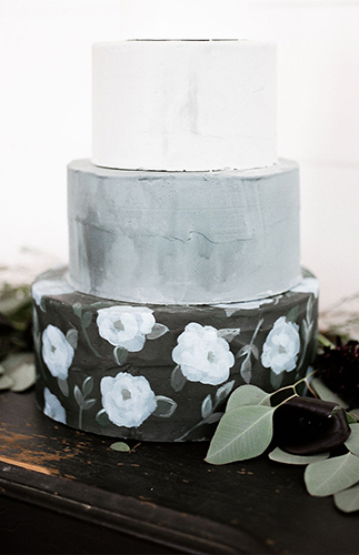 A Chic Matte Black Barn Wedding with Greenery - Inspired by This