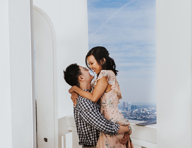 Griffith Observatory Engagement Photos - Inspired by This