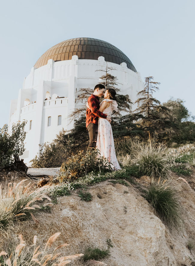 Griffith Observatory Engagement Photos - Inspired by This