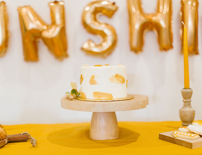 Gold Sunshine Themed Birthday, You Are My Sunshine backdrop, Sunshine Birthday Cake