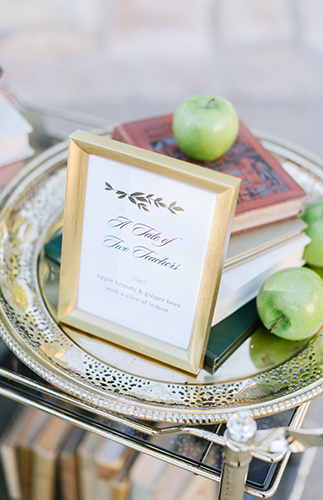 Neutral Book Themed Wedding, Wedding in Carmel