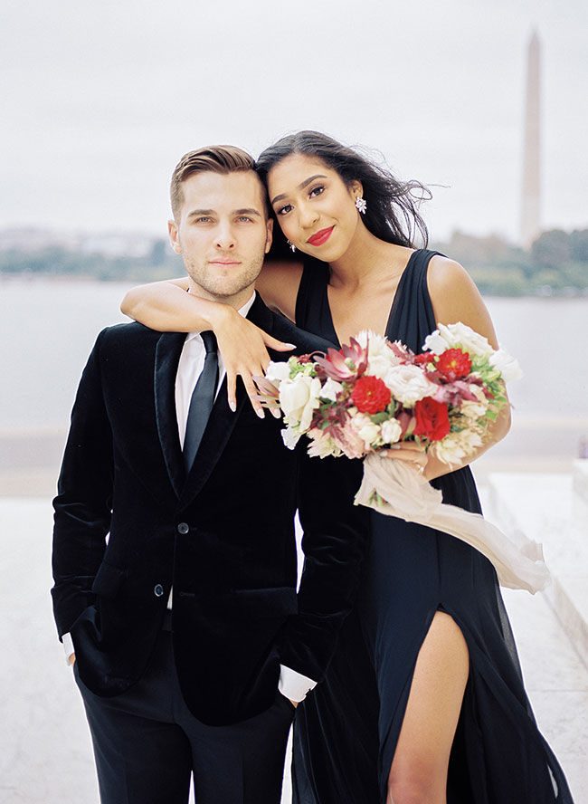 Washington D.C. Engagement Photos at The Jefferson Memorial