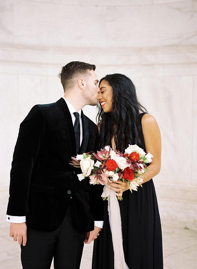 Washington D.C. Engagement Photos at The Jefferson Memorial - Inspired by This