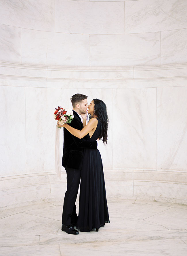 Washington D.C. Engagement Photos at The Jefferson Memorial - Inspired by This