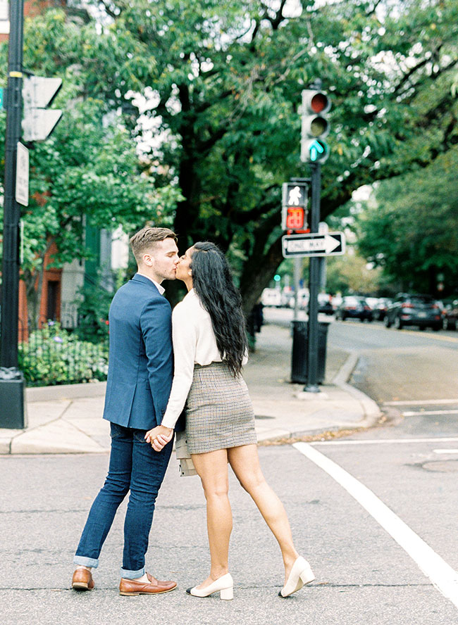 Washington D.C. Engagement Photos at The Jefferson Memorial - Inspired by This