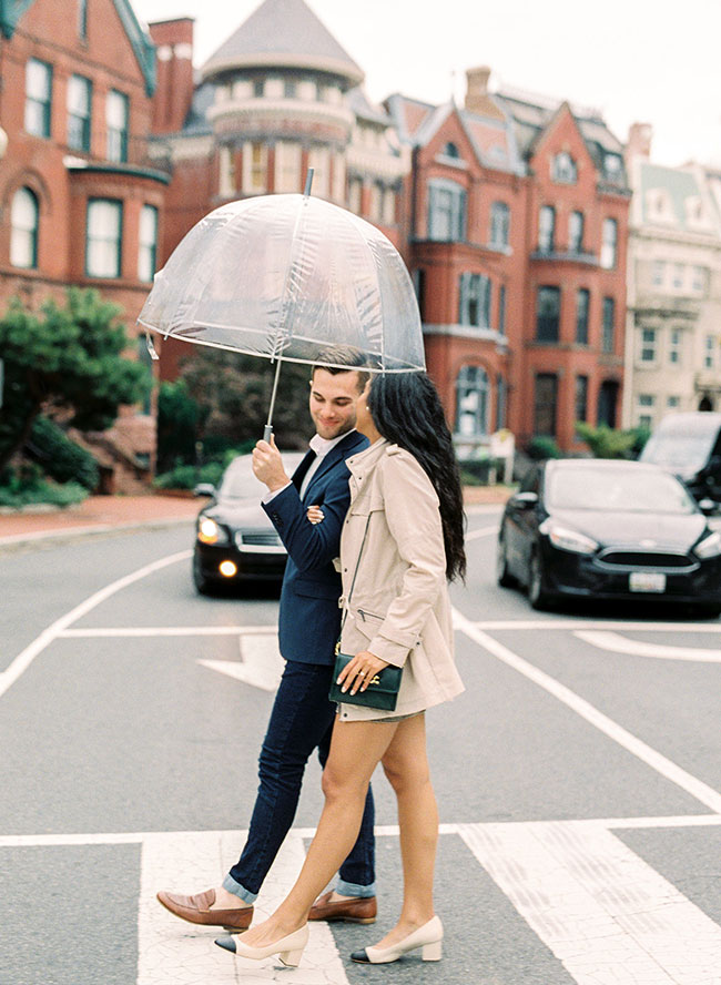 Washington D.C. Engagement Photos at The Jefferson Memorial - Inspired by This