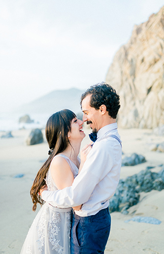 Beach Vow Renewal in Big Sur - Inspired by This