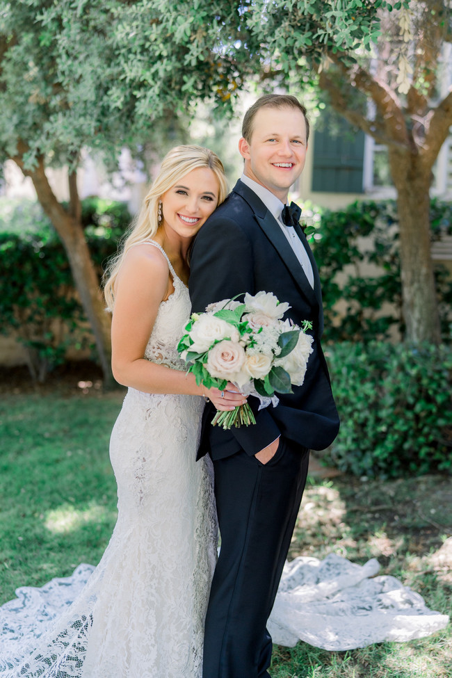 blue garden wedding