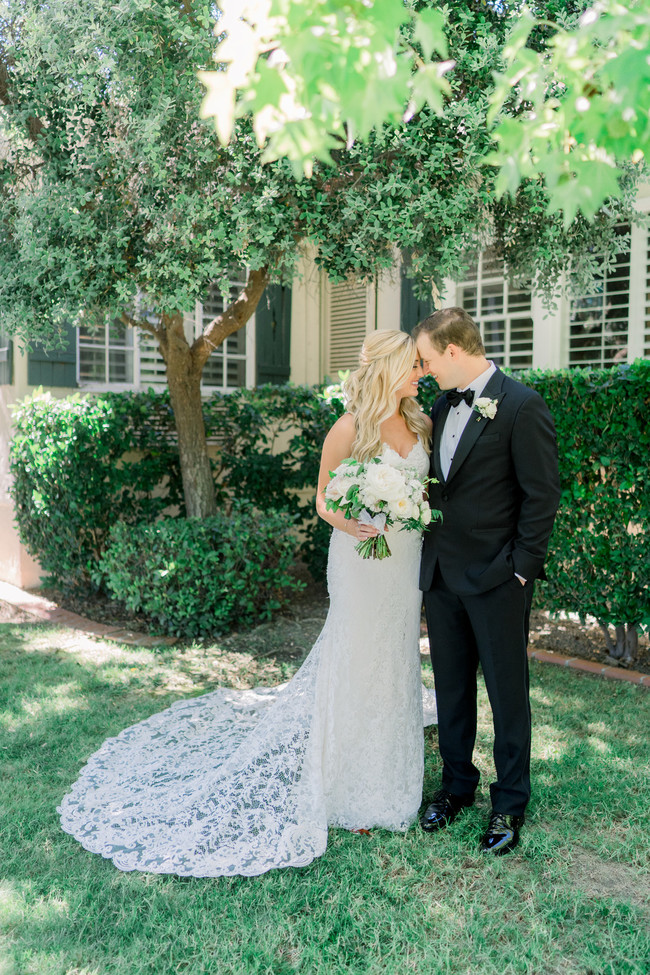 blue garden wedding