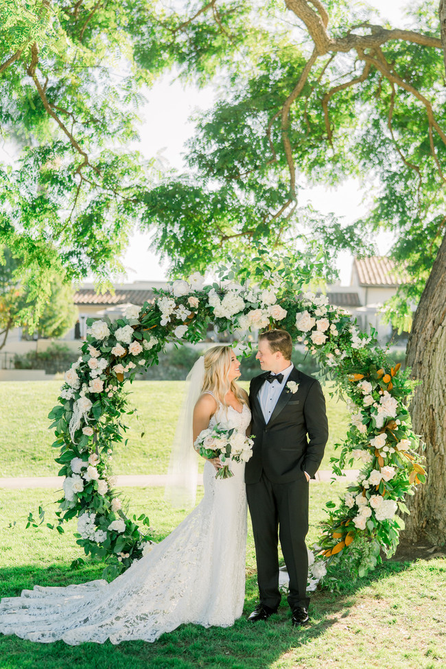 blue garden wedding