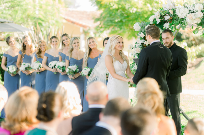 blue garden wedding