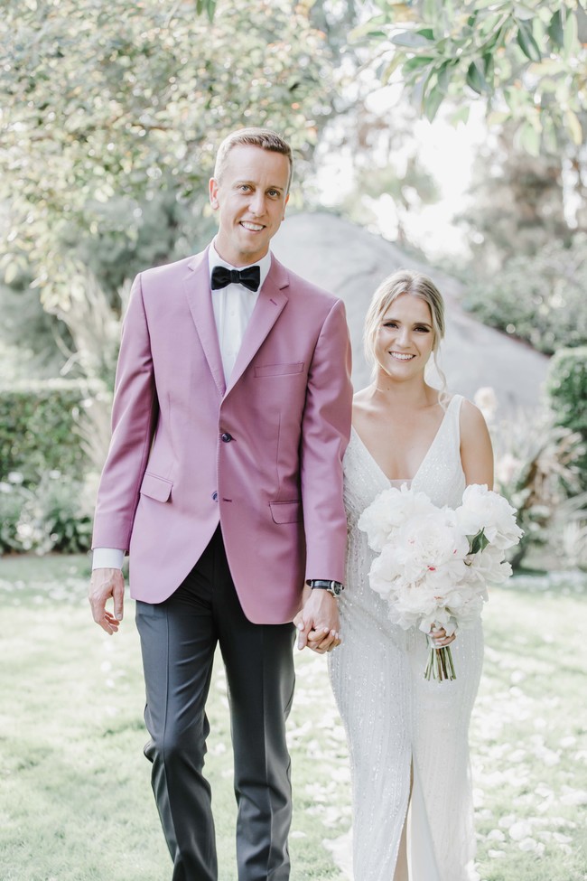 pink modern wedding