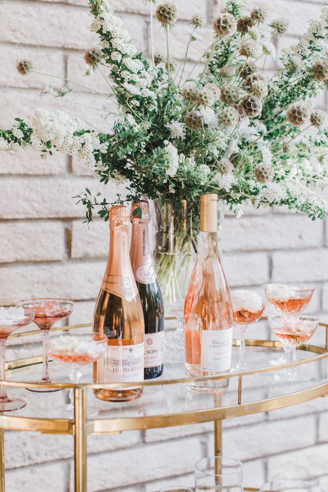 pink modern wedding