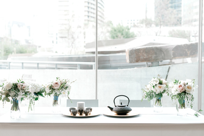 minimal blue wedding