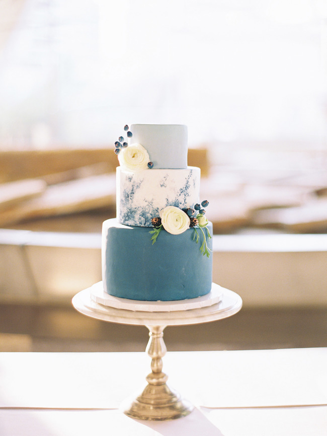 minimal blue wedding