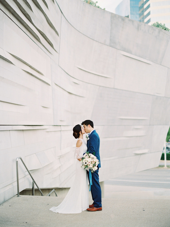 minimal blue wedding